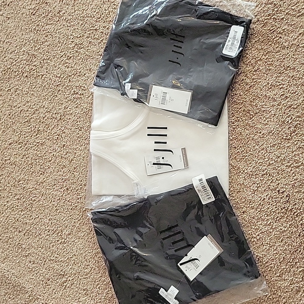Set of 3 J.Jill Perfect Reversible Tank One White and Two Black